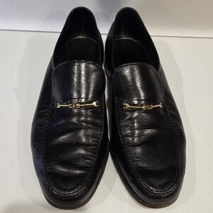 VTG Fendi Florsheim Royal Imperial  Strap Bit Moc Loafers 96085 Men's US 10